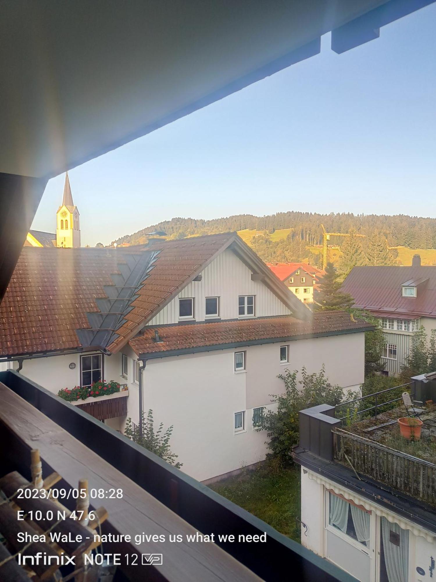 Allgaeu Vibes - Fusslaeufige Erreichbarkeit Vom Bahnhof, Mit Aussicht, Wettergeschuetzter Balkon Oberstaufen Esterno foto