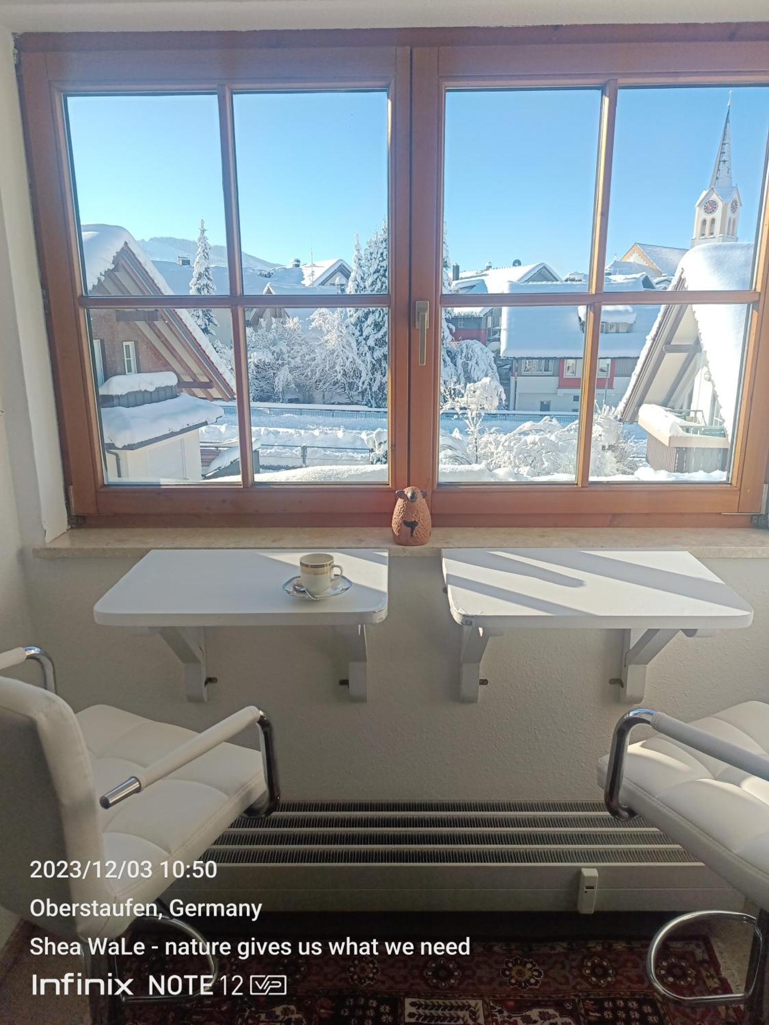Allgaeu Vibes - Fusslaeufige Erreichbarkeit Vom Bahnhof, Mit Aussicht, Wettergeschuetzter Balkon Oberstaufen Esterno foto