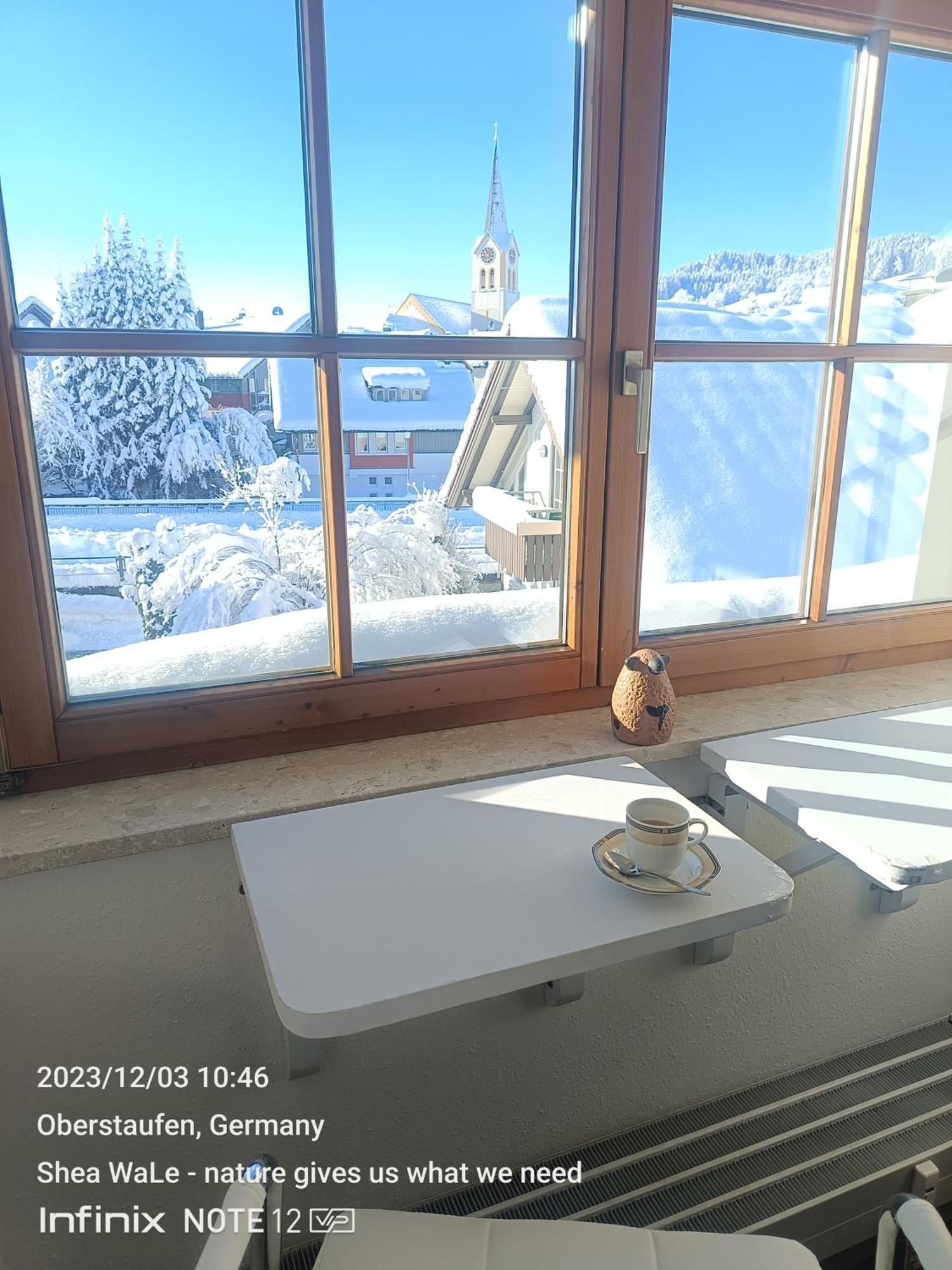 Allgaeu Vibes - Fusslaeufige Erreichbarkeit Vom Bahnhof, Mit Aussicht, Wettergeschuetzter Balkon Oberstaufen Esterno foto