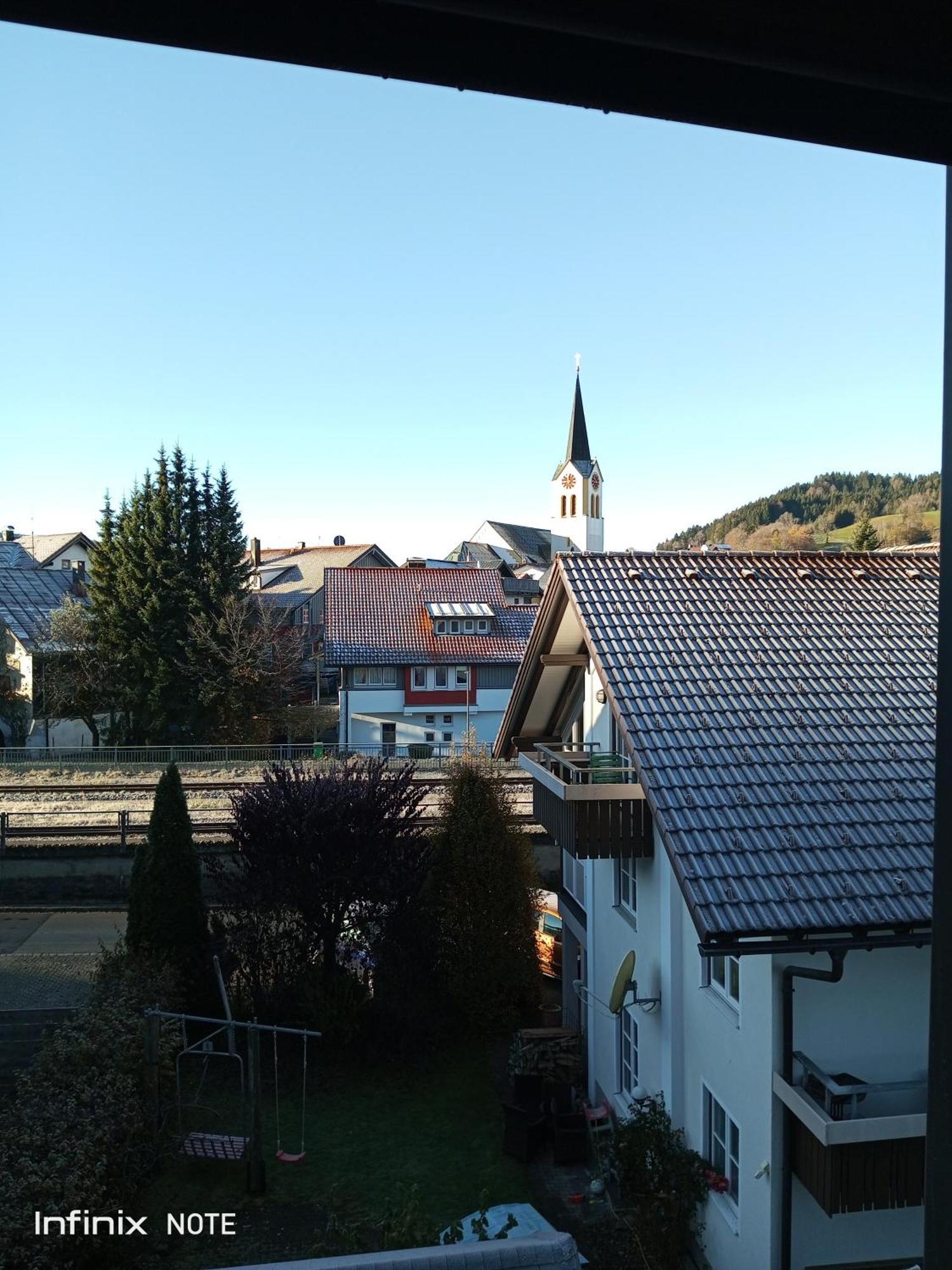 Allgaeu Vibes - Fusslaeufige Erreichbarkeit Vom Bahnhof, Mit Aussicht, Wettergeschuetzter Balkon Oberstaufen Esterno foto